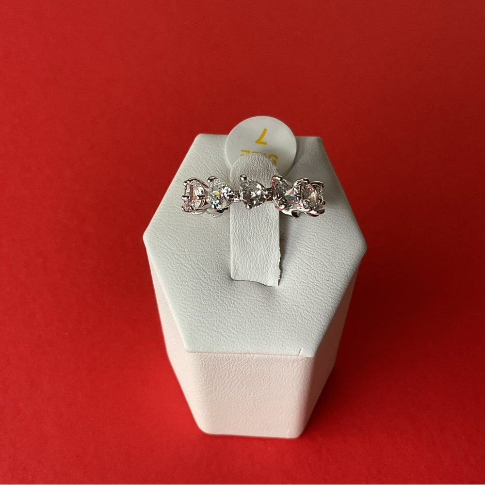 SOLD: Bomb Party RBP4609 “The Mandy Ring” Cubic Zirconia on Rhodium Size 7 Ring